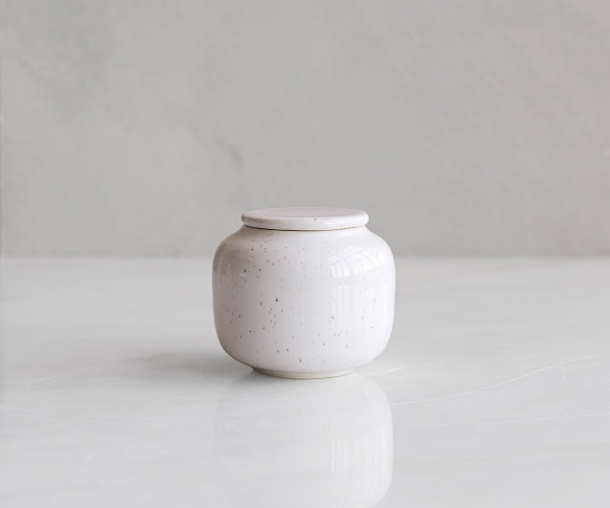 Mini Urne (Kora) – Keramik – Weiss – 50ml